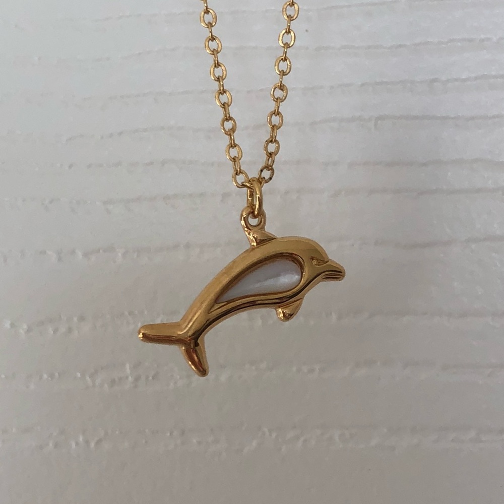 [ 🌞 ] Gold Dolphin Necklace
